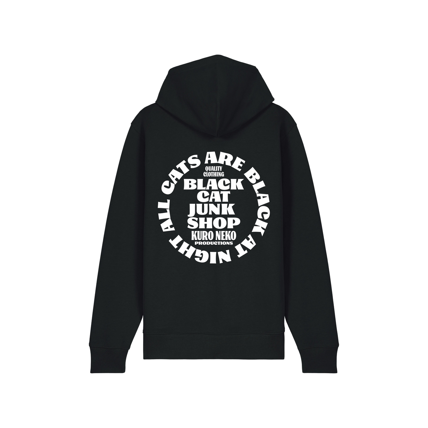 Classic Logo Zip Hoodie Black / White