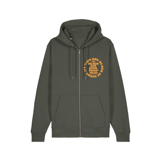 Classic Logo Zip Hoodie Khaki / Yellow