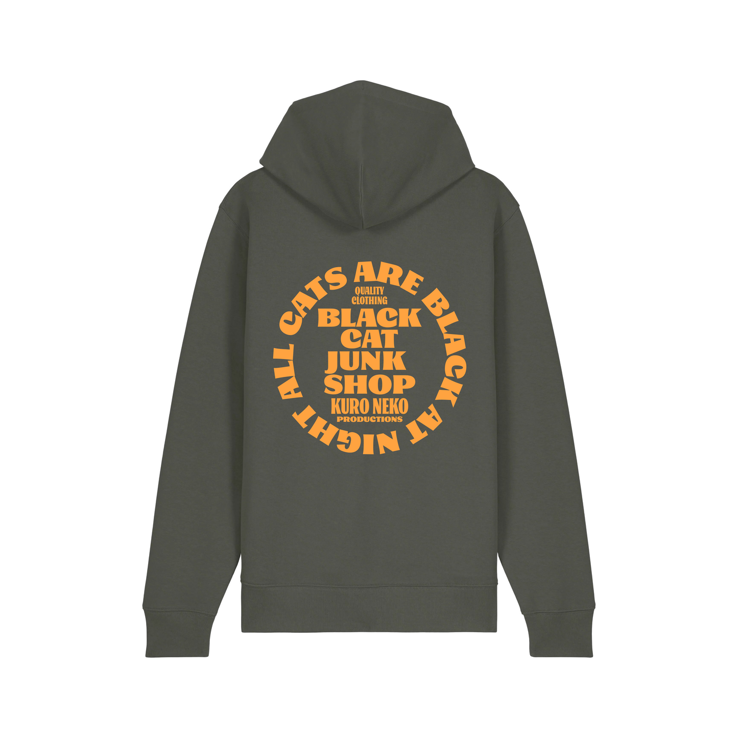 Classic Logo Zip Hoodie Khaki / Yellow