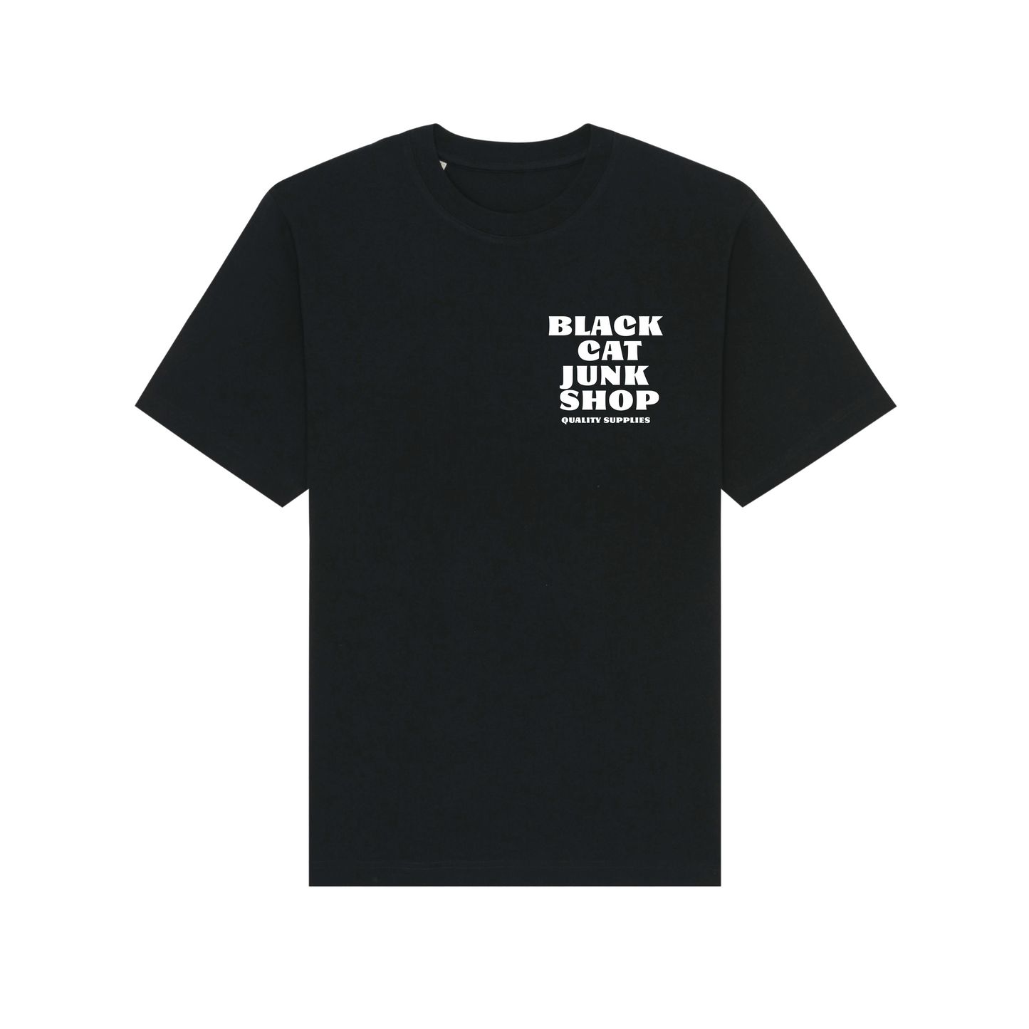 Black Cat Quality Supplies Tee Black / White