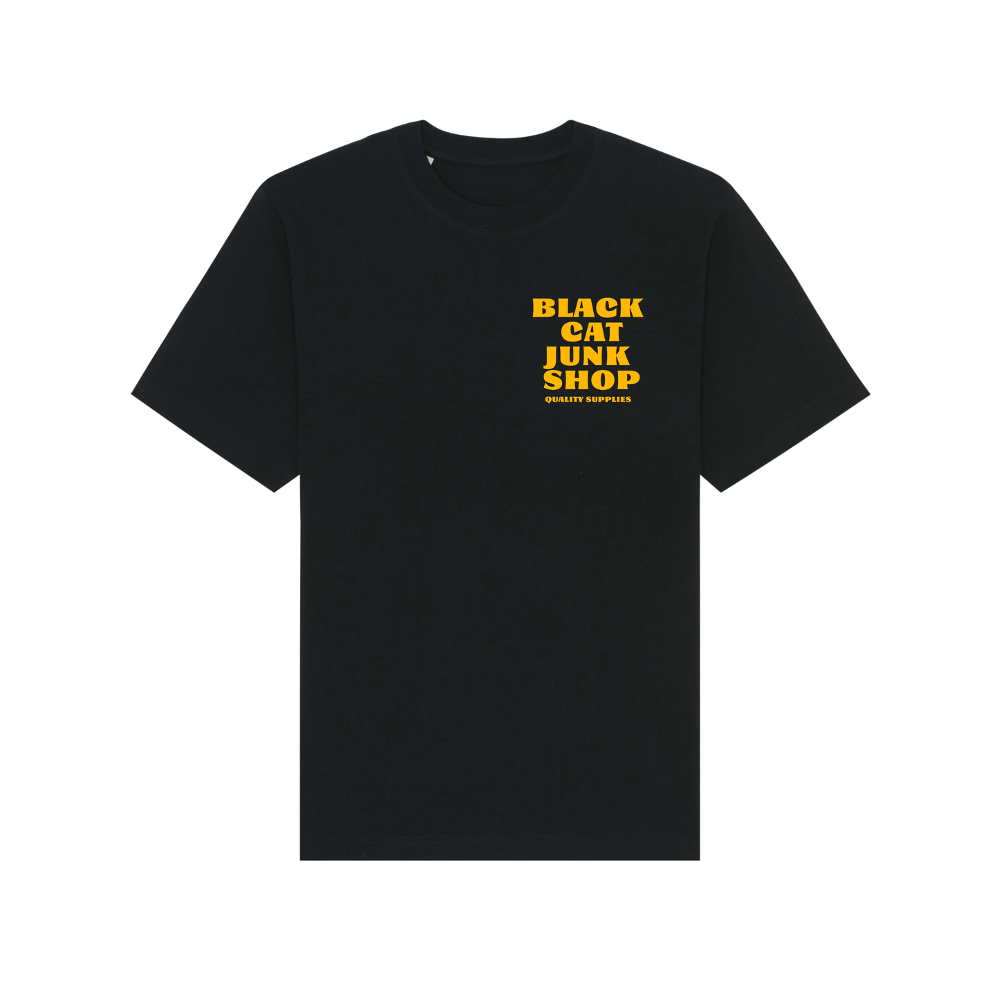 Black Cat Quality Supplies Tee Black / Yellow