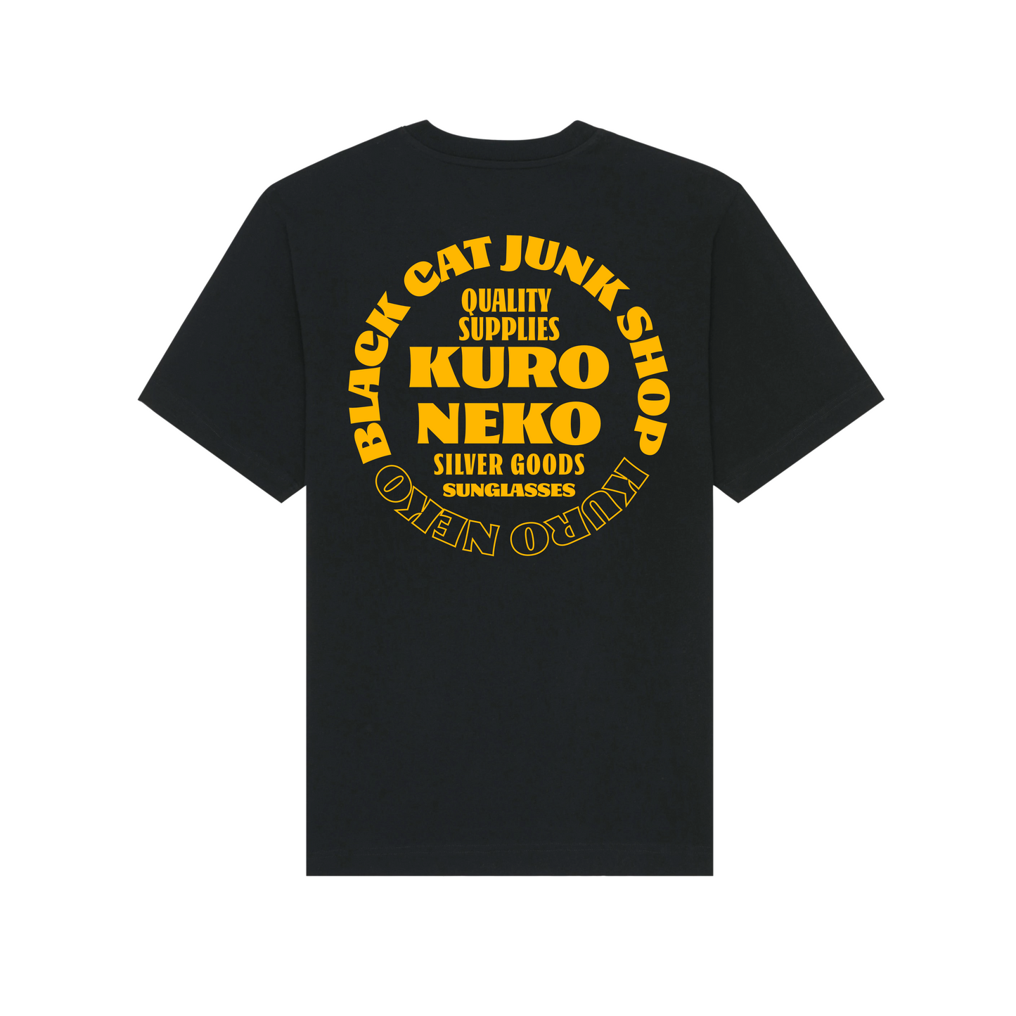 Black Cat Quality Supplies Tee Black / Yellow