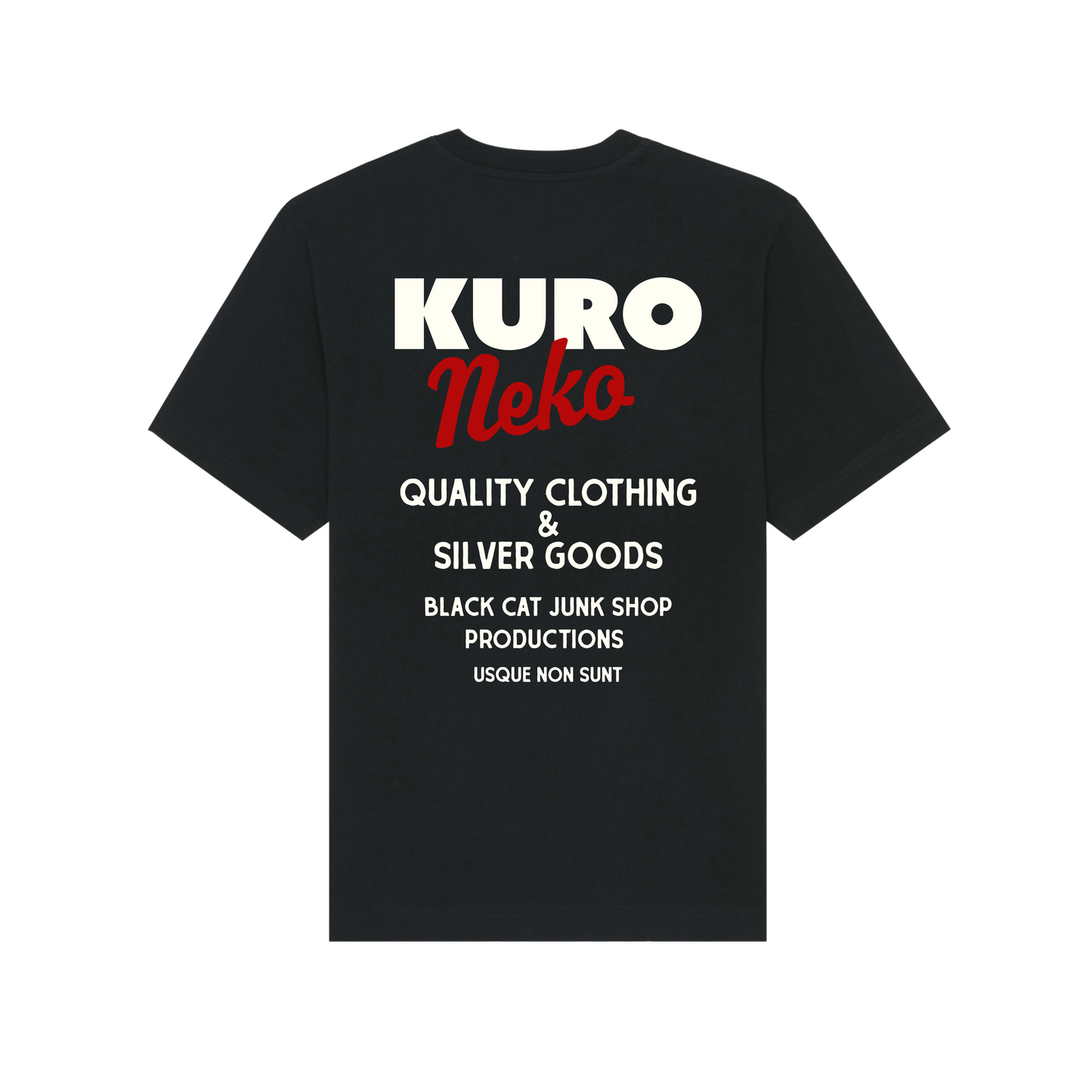 Kuro Neko 'Retro Style' Tee Black