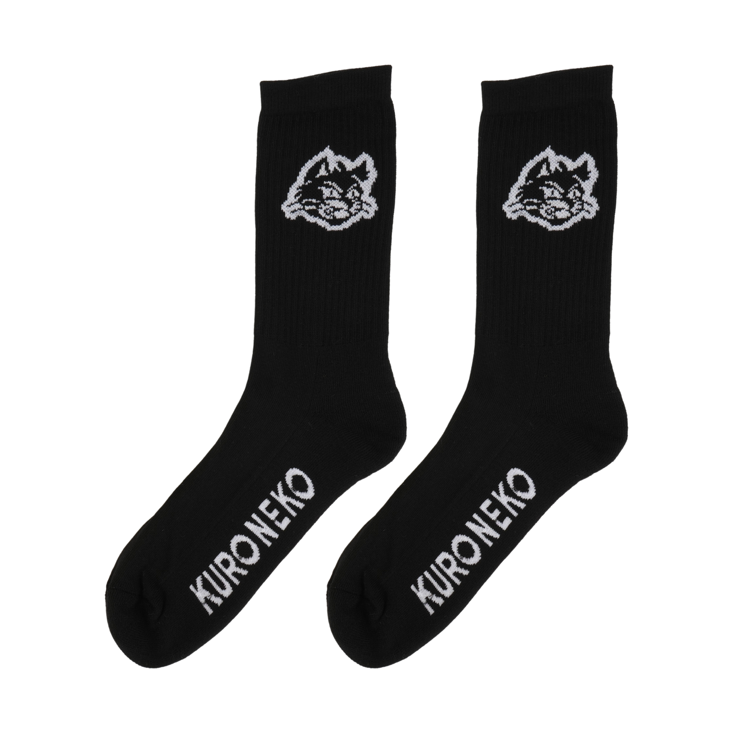 Black Cat Junk Shop Socks Black