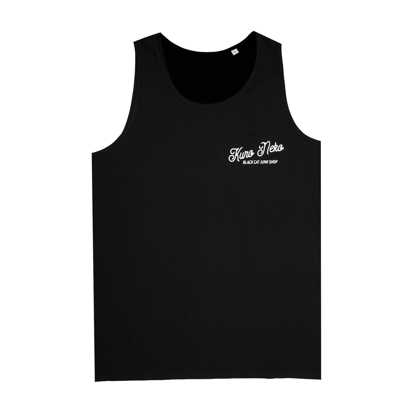 Black Classic Script Vest