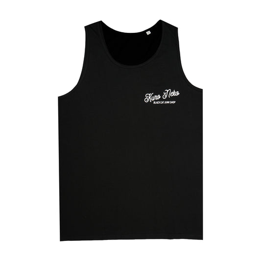 Black Classic Script Vest
