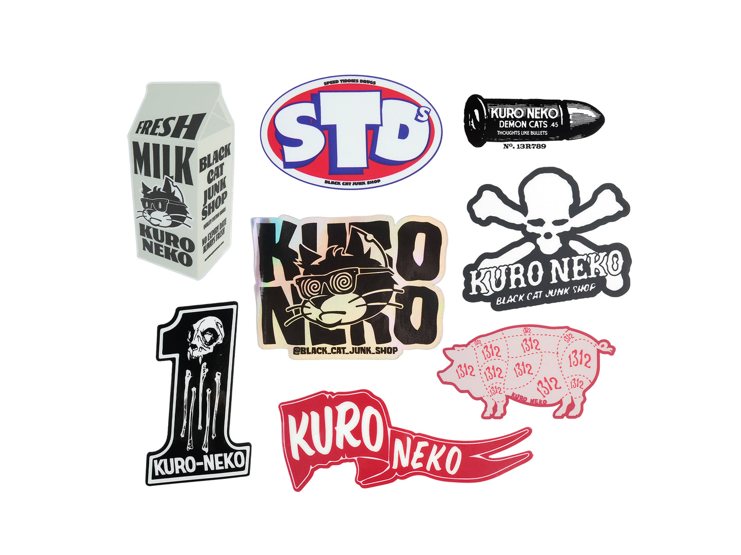 Kuro No.1  Stickers