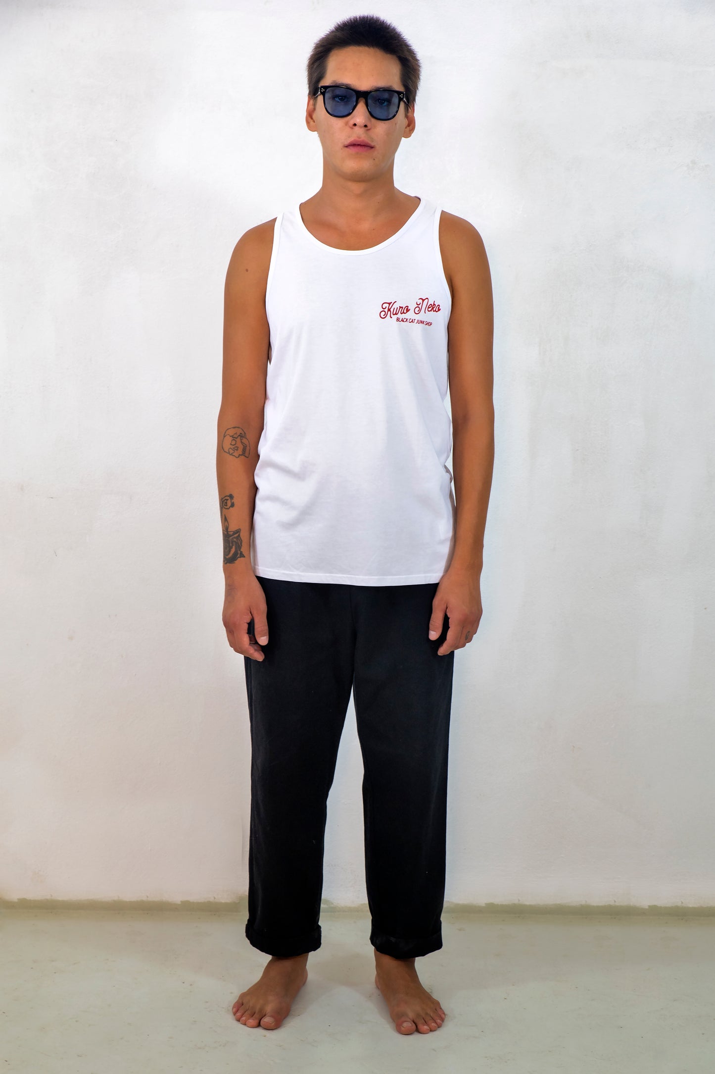 Classic Script Vest White