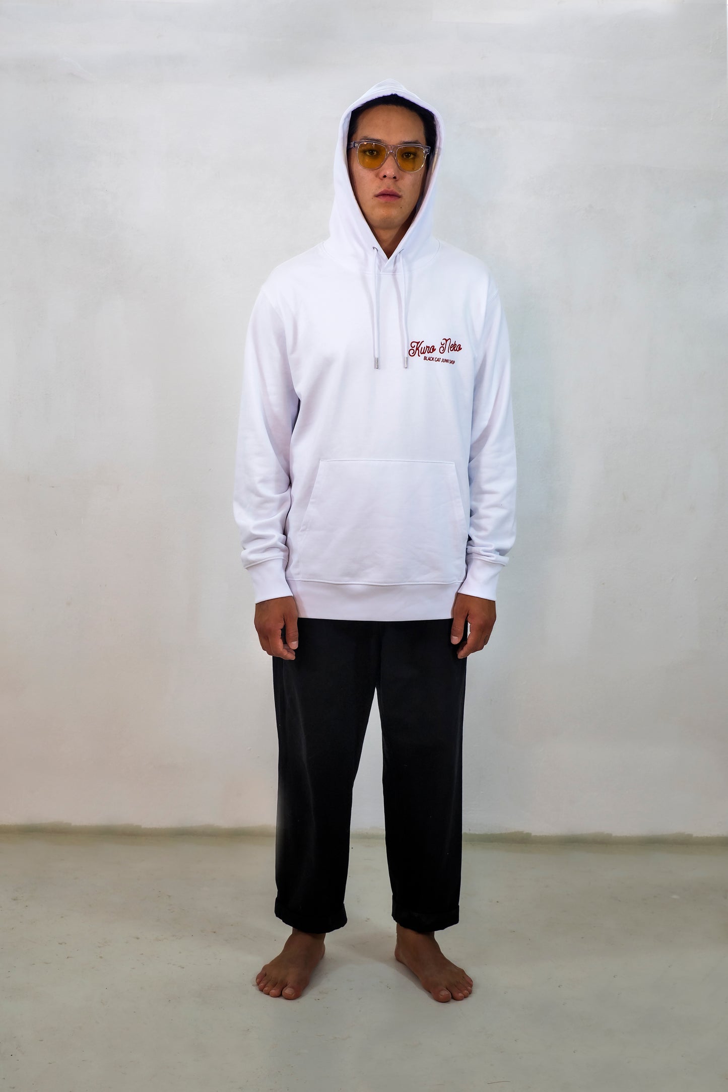 Classic Script Hoodie White
