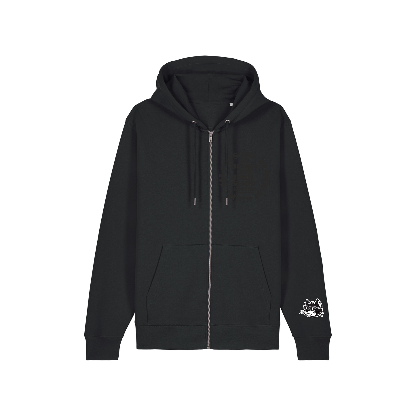 Classic Logo Zip Hoodie Black / Black