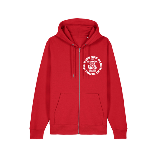 Classic Logo Zip Hoodie Red