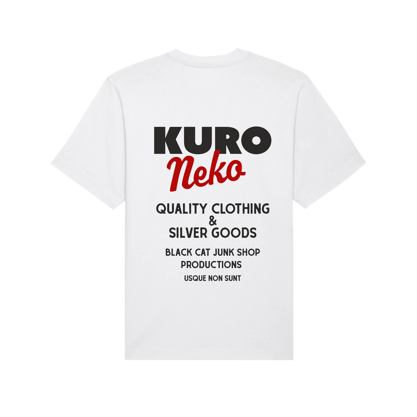 Kuro Neko 'Retro Style' Tee White