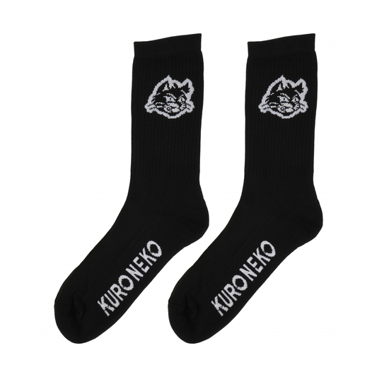 Black Cat Junk Shop Socks Black