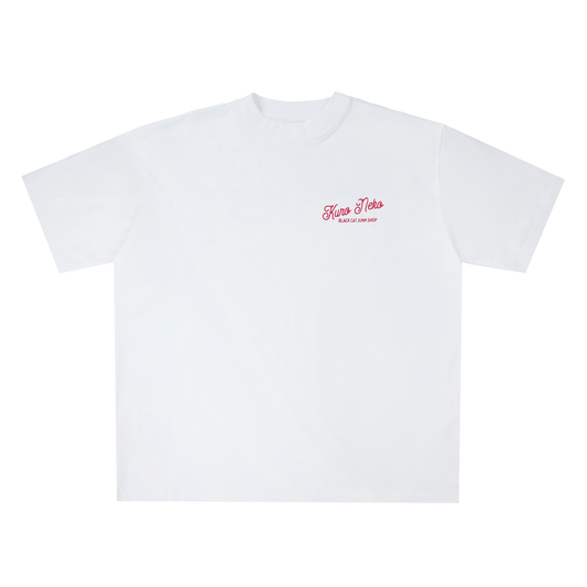 Classic Script Tee White