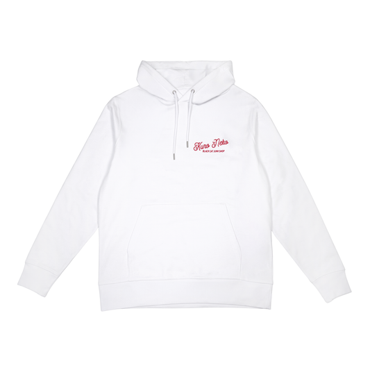 Classic Script  Hoodie White