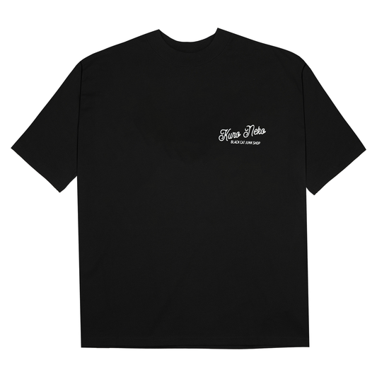 Black Classic Script Tee