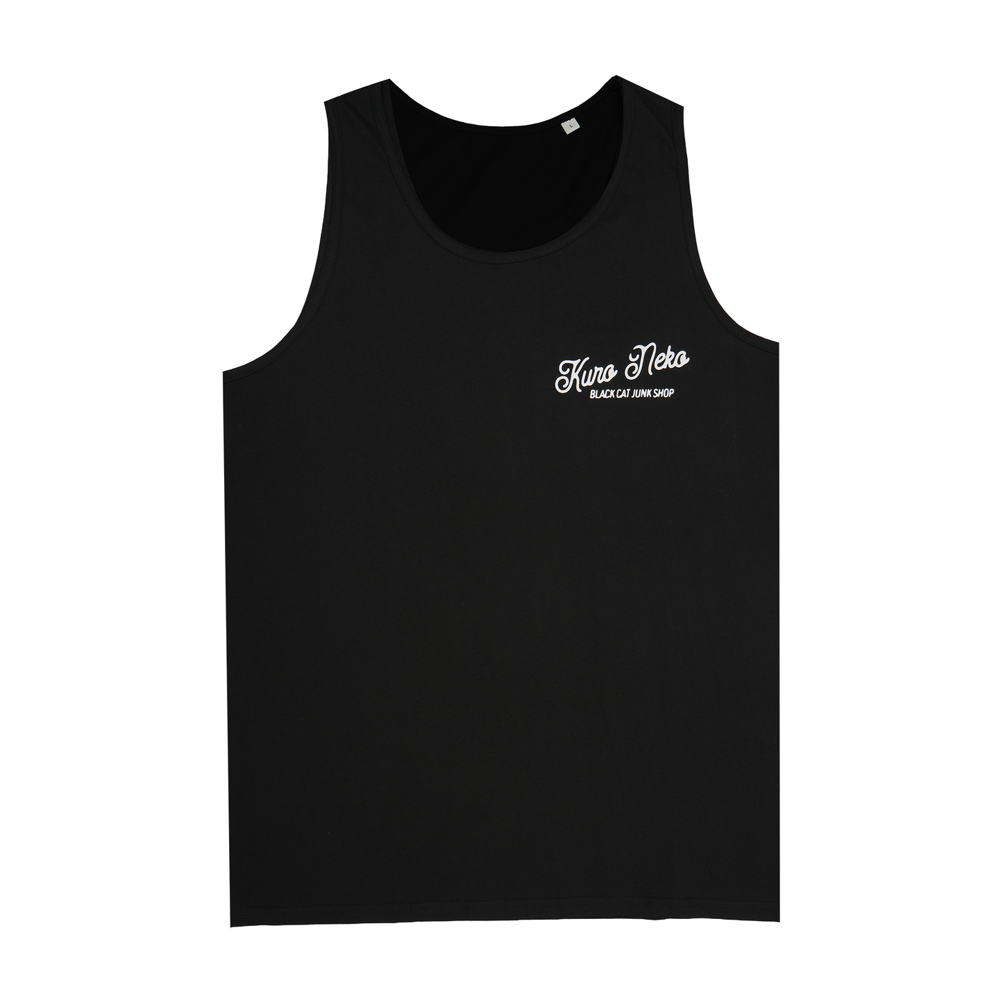 Black Classic Script Vest