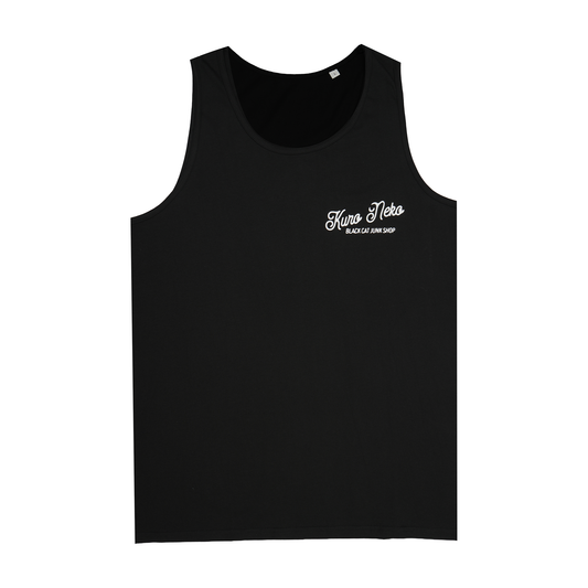 Black Classic Script Vest