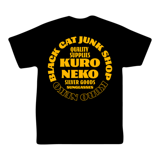 Black Cat Quality Supplies Tee Black / Yellow