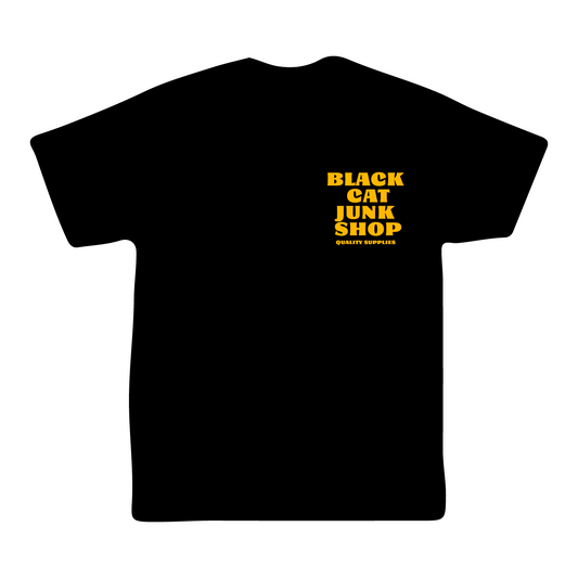 Black Cat Quality Supplies Tee Black / Yellow