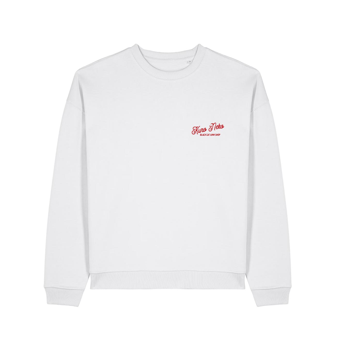 Classic Script  Crew Top White