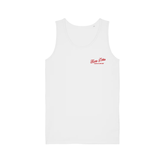 Classic Script Vest White