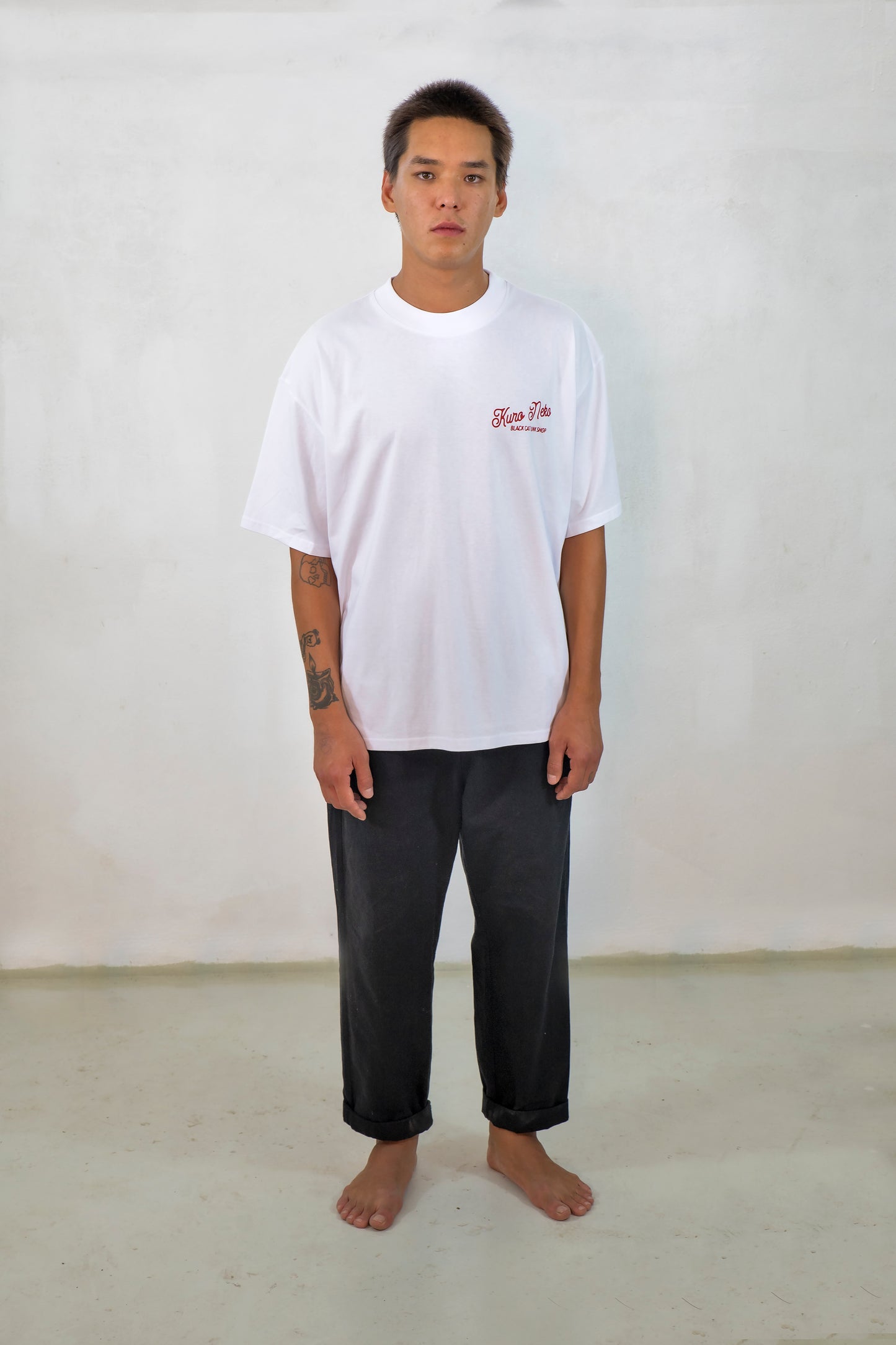 Classic Script Tee White