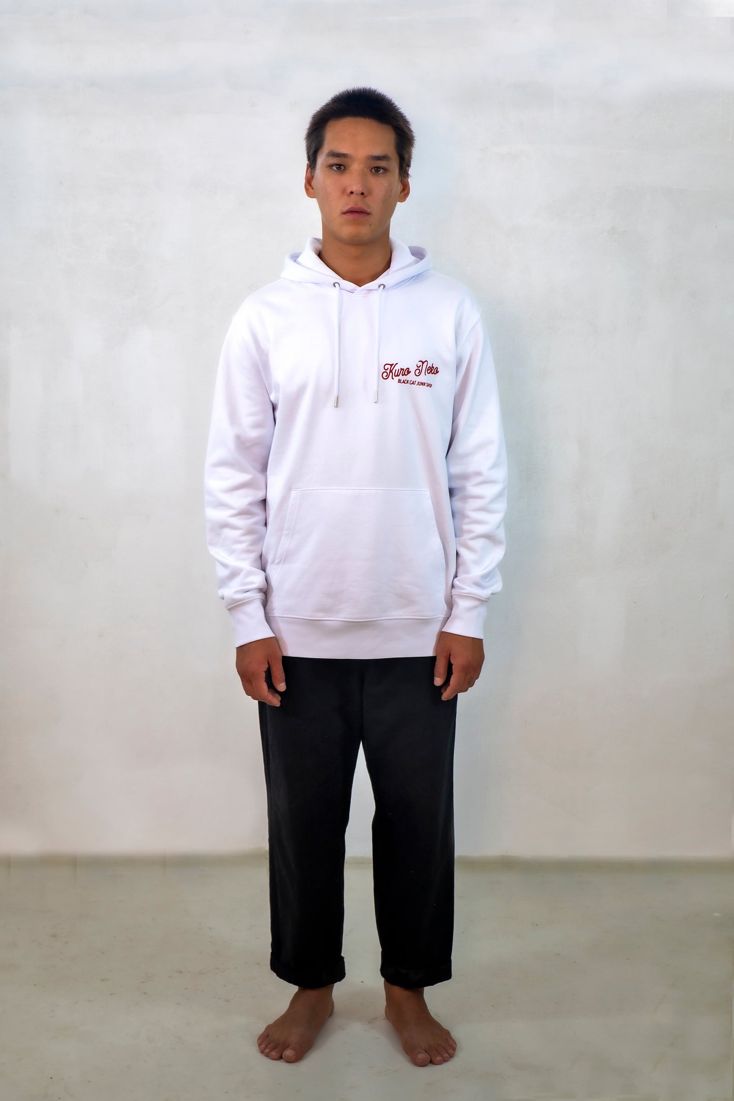 Classic Script  Hoodie White