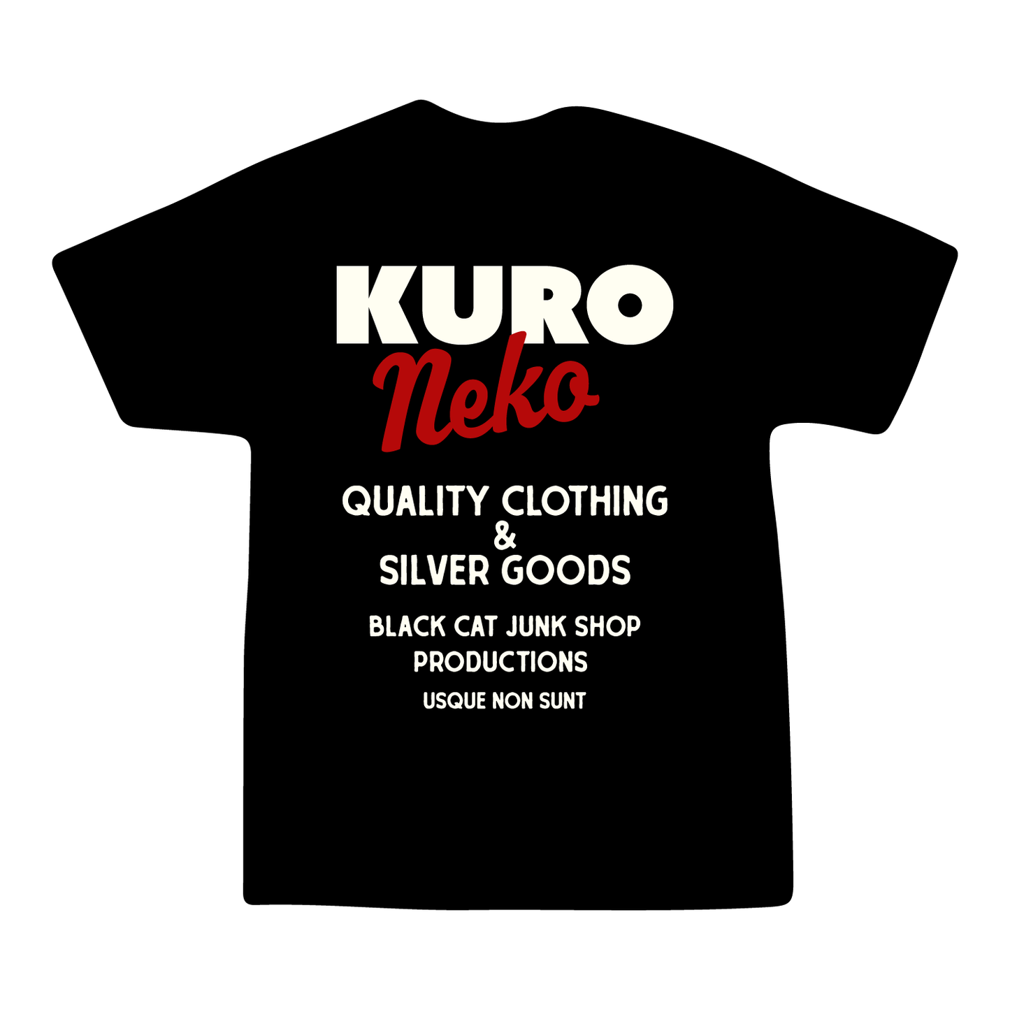 Kuro Neko 'Retro Style' Tee Black